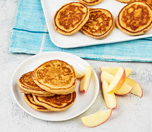 Apple, Banana & Peach Pancakes