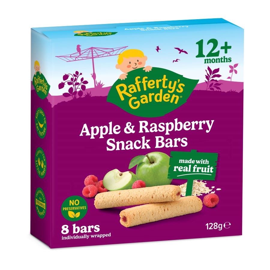 128g_Snack Bar_Apple&Raspberry_3 quarter Apple & Raspberry Snack Bars