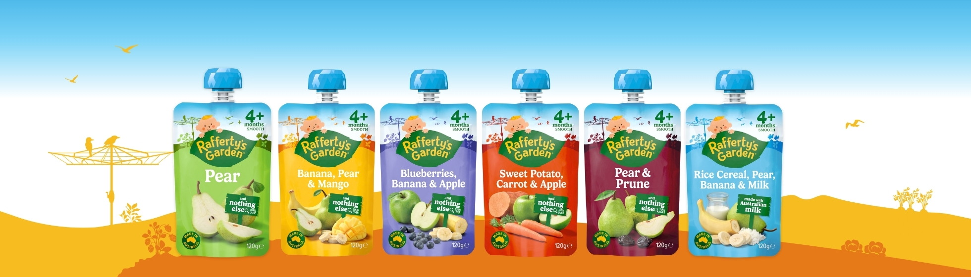 4+ Months Baby Food Pouches