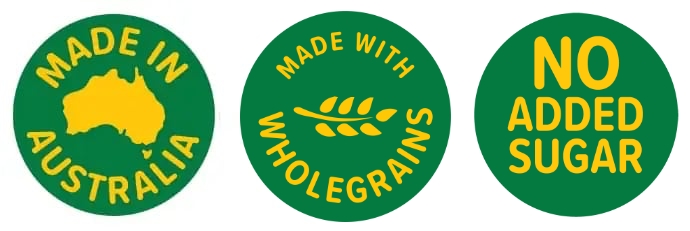No Added Sugar, Made with Wholegrains