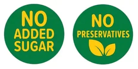 No Added Sugar - No Preservatives