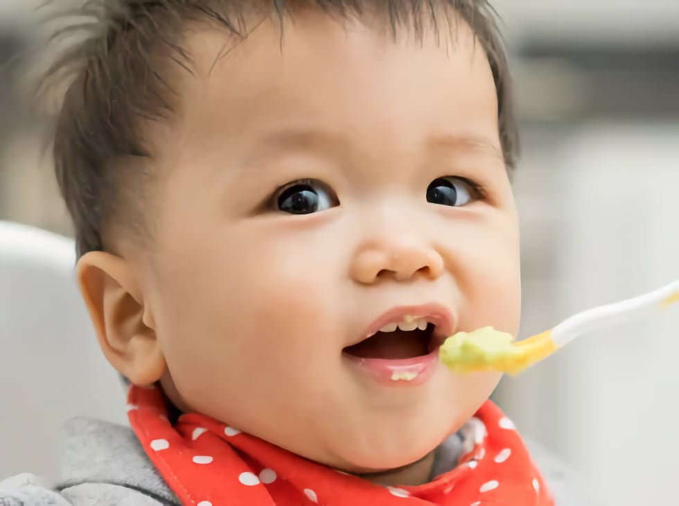 Baby eating
