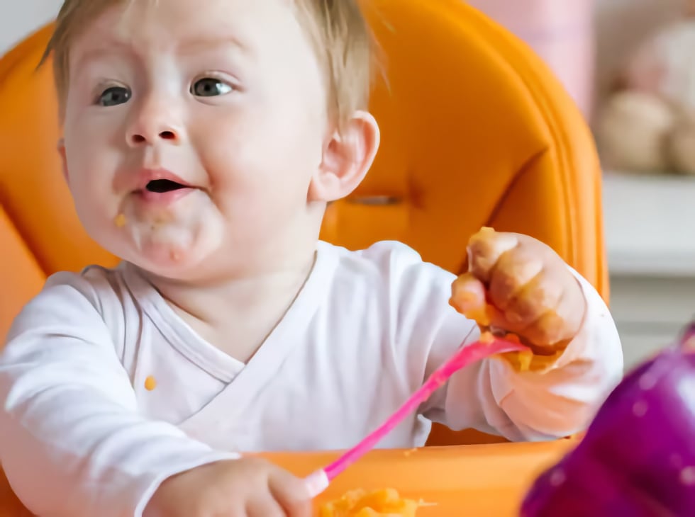 Baby eating